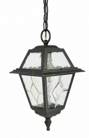 Außen-Pendelleuchte SU-MA K 1018/1/N schwarz Patina Aluminium Glas 72 cm