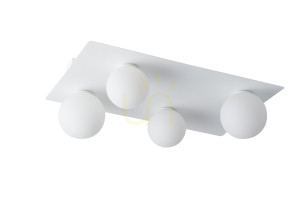 Plafond Sigma Argon 4-flammig weiß G9 62 cm 33281