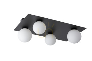 Deckenleuchte Sigma Argon 4-flammig schwarz 62 cm G9 33282