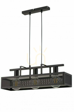 Pendelleuchte Sigma Albert 3-flammig schwarz E27 32173