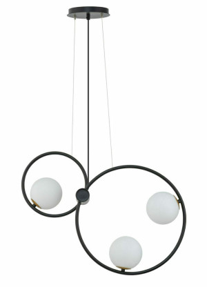 Pendelleuchte Sigma AQUA 3 schwarz Glas 33474