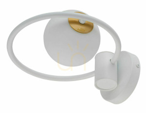 Wandleuchte Sigma Aqua weiß G9 Stahl Glas 12W 33481