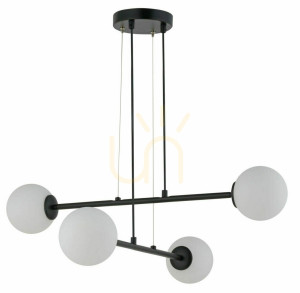 Pendelleuchte Sigma BALANS 4-flammig schwarz G9 33372