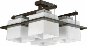 Plafond Sigma Delta 4 Wenge E27 10705