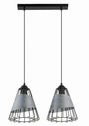Pendelleuchte Sigma Deni 2 schwarz 2xE27 40539