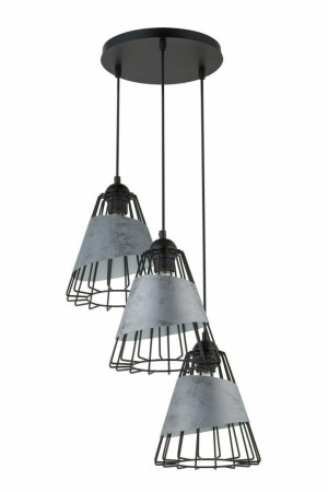Pendelleuchte Sigma DENI 3 schwarz E27 40545
