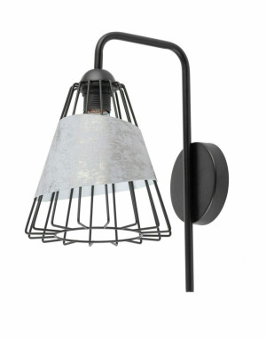Wandleuchte Sigma DENI schwarz/grau E27 60W IP20 SKU 40548