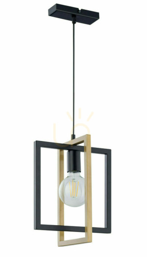 Pendelleuchte Sigma Eden 1 schwarz/gold 32230