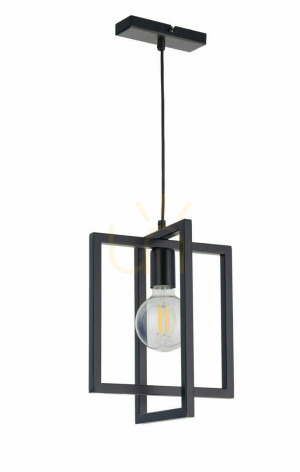 Pendelleuchte Sigma Eden 1-flammig Schwarz E27 32231
