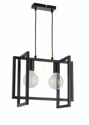Pendelleuchte Sigma Eden 2-flammig schwarz E27 32233