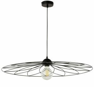 Pendelleuchte Sigma FLOWER L schwarz 73cm E27 32053