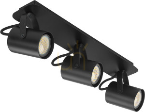 Deckenleuchte Sigma KAMERA 3 schwarz GU10 32557