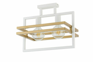 Plafond Sigma MERCI 2 weiß gold E27 2-flammig 32402