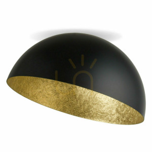 Plafond Sigma Sfera 35 Schwarz Gold E27 32474