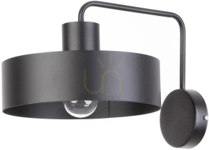 Wandleuchte Sigma Vasco schwarz E27 31555