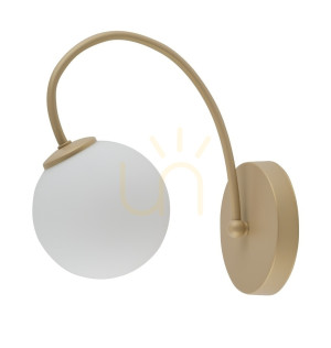 Wandleuchte Sigma Velvet goldbeige G9 33358