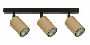 Plafond Sigma Zoom 3 Schwarz/Gold GU10 33321