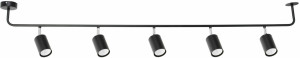 Plafond Sigma LINIA 5 schwarz GU10 5-flammig 33007