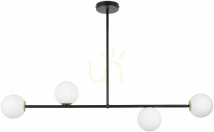 Pendelleuchte Sigma Gama 4 Schwarz, G9, 104 cm, SKU 33188