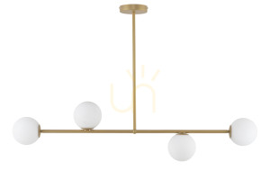 Pendelleuchte Sigma Gama 4-flammig goldbeige G9 33333