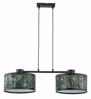 Pendelleuchte Sigma GLORY 2-flammig schwarz Graphit/Gold E27 40519