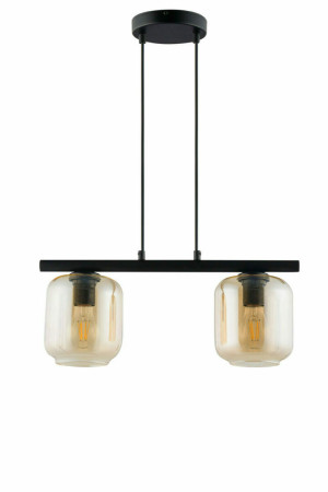 Pendelleuchte Sigma GLOSS 2-flammig schwarz bernstein E27 32251