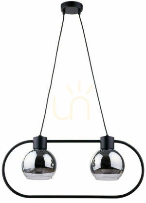 Pendelleuchte Sigma Linda 2-flammig schwarz E27 31892