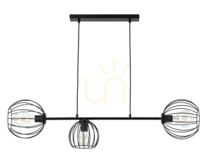 Pendelleuchte Sigma Madam 3-flammig Schwarz E27 32370