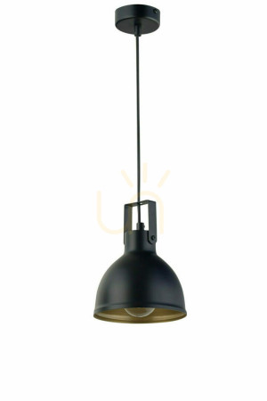 Pendelleuchte Sigma Mars 1-flammig schwarz/gold E27 32256