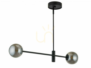 Pendelleuchte Sigma ORO 2 grau schwarz G9 2-flammig 32076