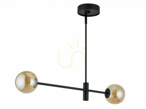 Pendelleuchte Sigma ORO 2 schwarz bernstein G9 32091