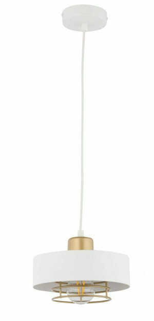 Pendelleuchte Sigma POKER 1 weiß-gold E27 20 cm 32062