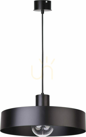 Pendelleuchte Sigma Rif 1-flammig schwarz E27 35 cm 30895