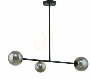 Pendelleuchte Sigma Roma 3-flammig grau schwarz 32083