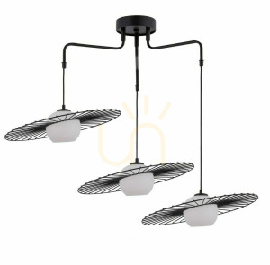 Pendelleuchte Sigma Sol 3-flammig schwarz E27 32181
