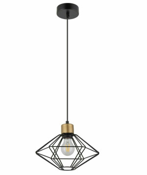 Pendelleuchte Sigma VARIO S schwarz/gold E27 60W 28 cm SKU 40550