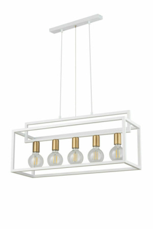 Pendelleuchte Sigma Vigo 5 weiß gold E27 32444