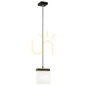 Pendelleuchte ARGON CANOA opal matt schwarz messing SKU 8276
