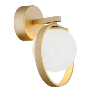 Wandleuchte ARGON Saturnia opal matt gold G9 SKU 8259