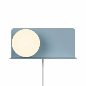 Lilibeth Wandleuchte mit Regal hellblau Nordlux
