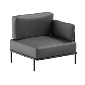 Gartensofa SIT SIT Outdoor SLAVE Endmodul dunkelgrau abnehmbarer Bezug