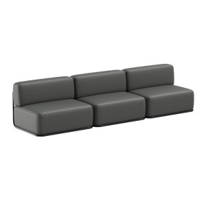 Gartensofa SIT SIT Outdoor STRAW 3 dunkelgrau 306 cm abnehmbarer Bezug