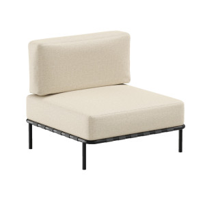 Gartensofa SIT SIT Outdoor SLAVE Einzelmodul Beige abnehmbarer Bezug 78 cm