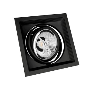 Mdd Maxi Uno Gu10 X 1 Ar111 250 V Ip20 186x186x43mm Schwarz