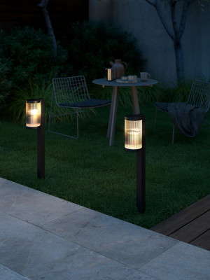 COUPAR Gartenlampe Nordlux E27 25W Aluminium Schwarz