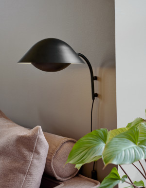 FREYA Nordlux E14 40W Metall Wandleuchte Schwarz