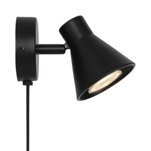 EIK Nordlux GU10 35W Metall Schwarz Wandlampe.