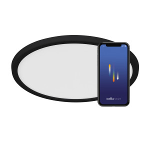 OjaSmart Nordlux LED-Deckenleuchten Kunststoff Schwarz