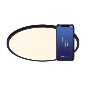 Plafond 42 cm OJA Smart LED CCT - schwarz - NORDLUX