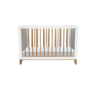 Nami Evolutive Bett Rattan 60 x 120 - Neige